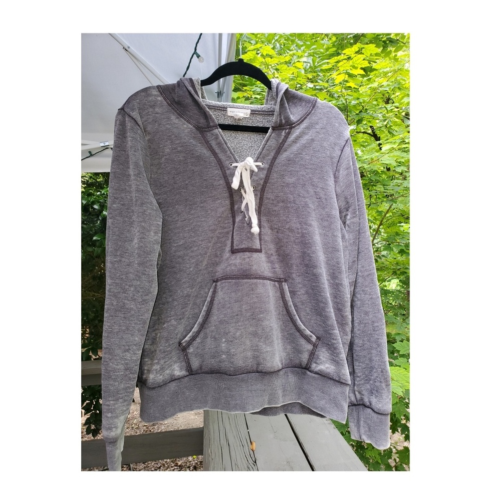 Lace up hoodie